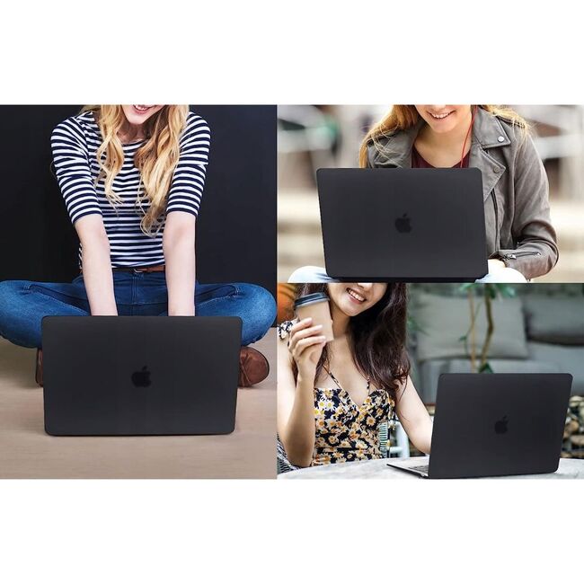 Carcasa pentru MacBook Air 15 2023 / 2024 M2, M3 Hard Shell Frost, negru mat