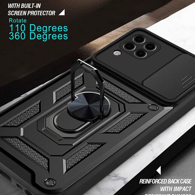 Husa pentru Huawei P40 Lite Armor Kickstand Tough Rugged Cover cu protectie camera, rose gold