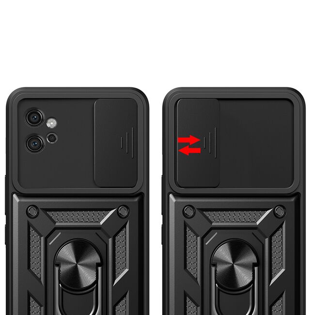 Husa pentru Motorola Moto G32 Ring Armor Kickstand Tough, protectie camera, rose gold