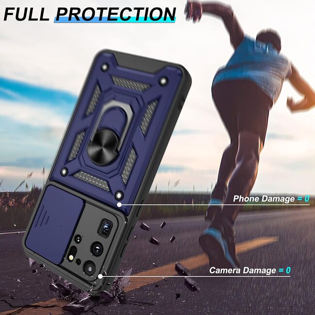 Husa pentru Samsung Galaxy S20 Ultra cu inel Ring Armor Kickstand Tough, protectie camera, verde