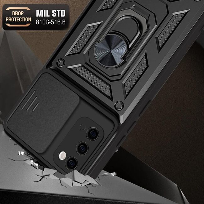 Husa pentru Samsung Galaxy S20 cu inel Ring Armor Kickstand Tough, protectie camera, rose gold