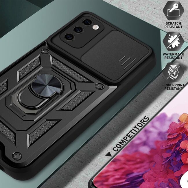 Husa pentru Samsung Galaxy S20 FE cu inel Ring Armor Kickstand Tough, protectie camera, rose gold