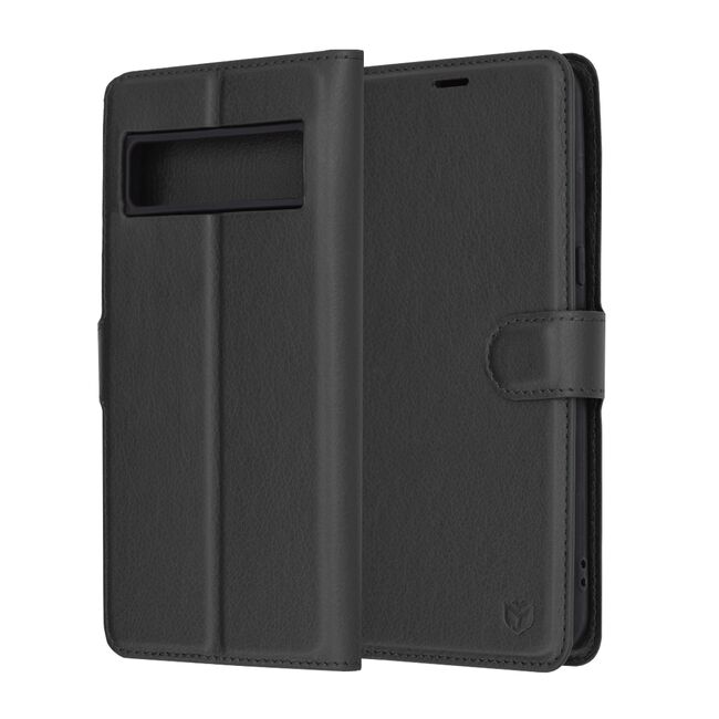 Husa Google Pixel 8 Pro Techsuit Leather Book tip carte, negru