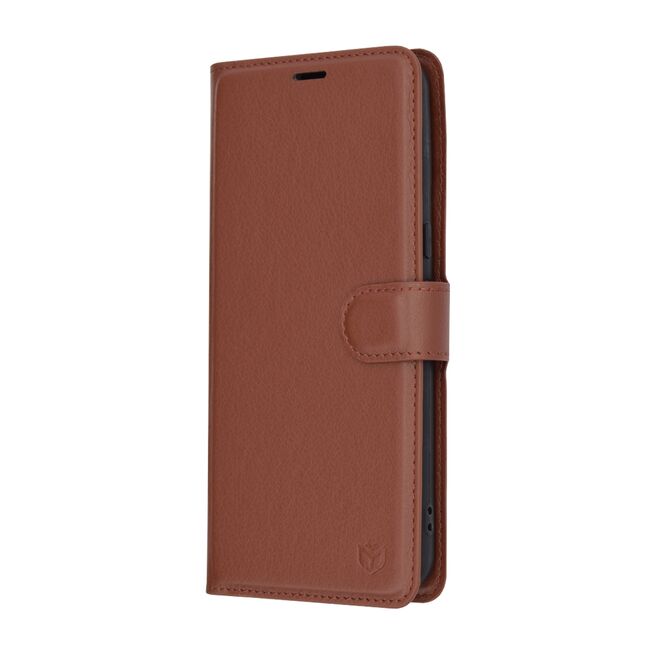 Husa Google Pixel 8 Pro Techsuit Leather Book tip carte, maro