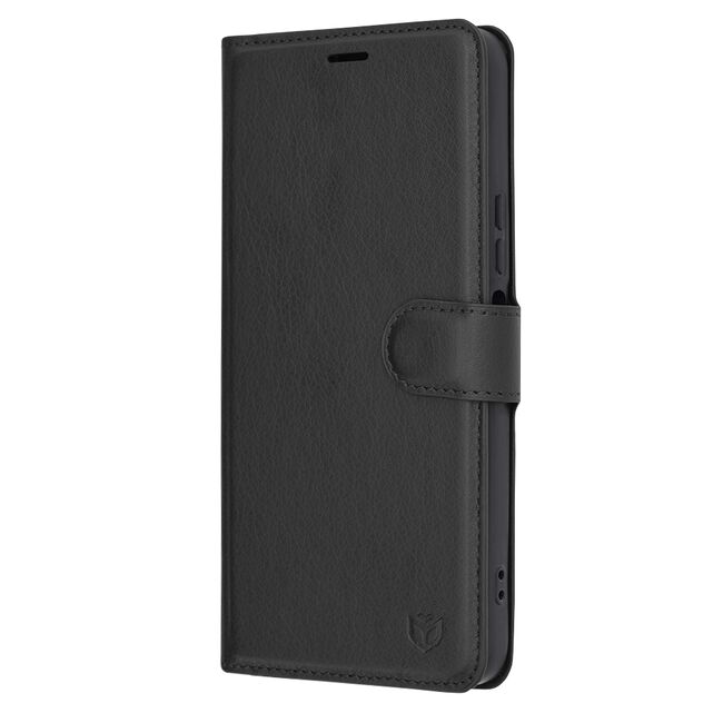 Husa Honor X6a Techsuit Leather Book tip carte, negru