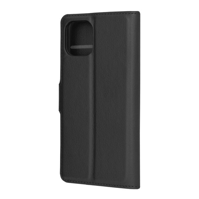 Husa pentru  iPhone 11 Pro tip carte cu inchidere magnetica, compartimente pentru carduri si functie stand, negru