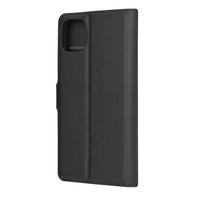 Husa pentru  iPhone 11 Pro Max tip carte cu inchidere magnetica, compartimente pentru carduri si functie stand, negru