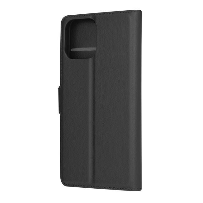 Husa pentru  iPhone 13 Pro Max tip carte cu inchidere magnetica, compartimente pentru carduri si functie stand, negru