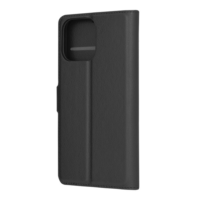 Husa pentru  iPhone 14 Pro Max tip carte cu inchidere magnetica, compartimente pentru carduri si functie stand, negru