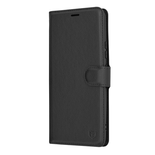 Husa Motorola Moto G72 Techsuit Leather Book tip carte, negru