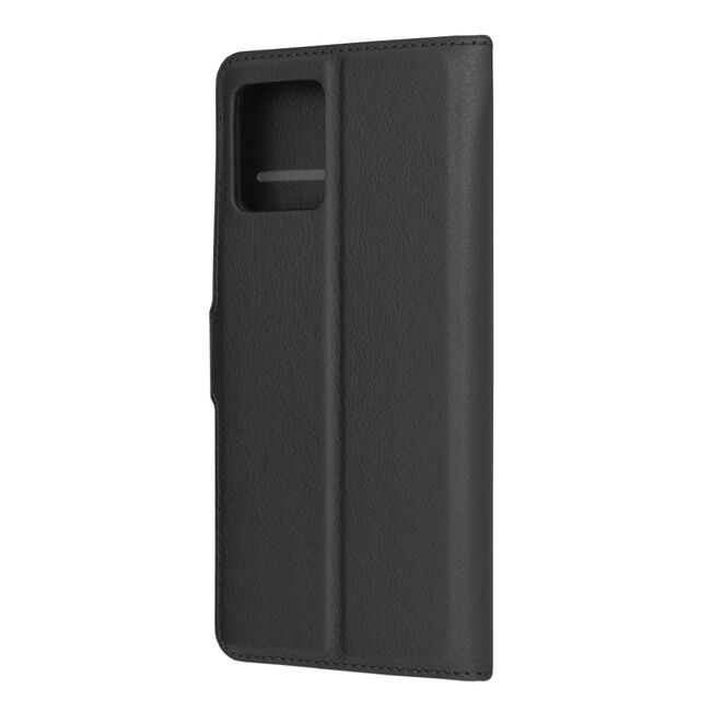 Husa Motorola Moto G72 Techsuit Leather Book tip carte, negru