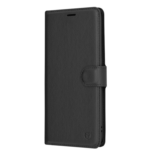 Husa Nothing Phone (2) Techsuit Leather Book tip carte, negru