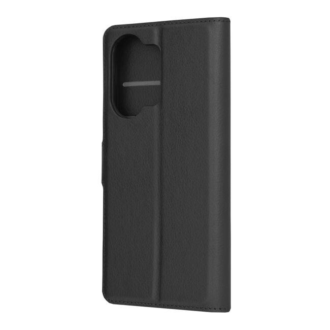 Husa pentru  OnePlus Nord 3 tip carte cu inchidere magnetica, compartimente pentru carduri si functie stand, negru