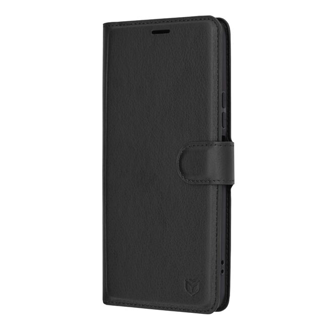 Husa Honor 70 Lite, X6, X8 5G Techsuit Leather Book tip carte, negru