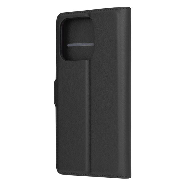 Husa pentru  Honor X8b tip carte cu inchidere magnetica, compartimente pentru carduri si functie stand, negru