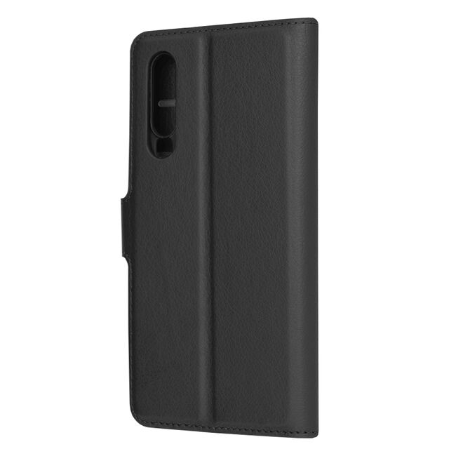 Husa Huawei P30 Techsuit Leather Folio, negru