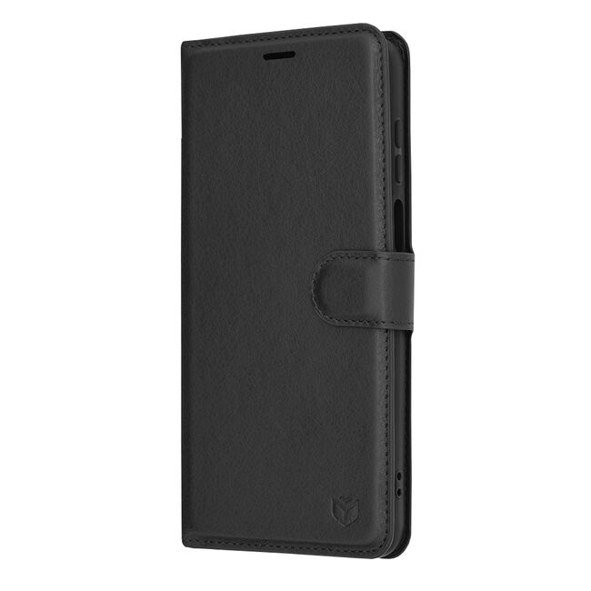 Husa Motorola Moto G13 / G23 Techsuit Leather Book tip carte, negru