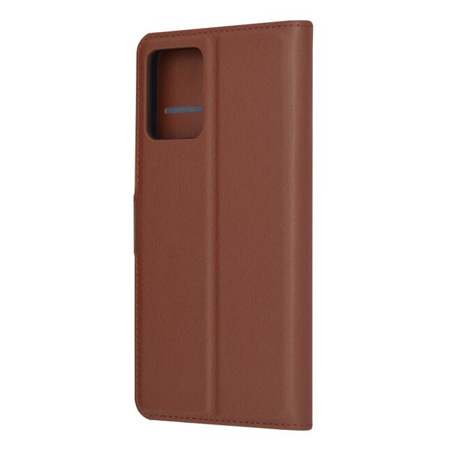Husa Motorola Moto G13 / G23 Techsuit Leather Book tip carte, maro