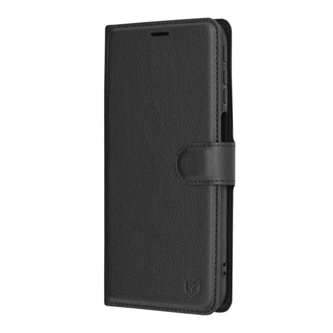 Husa Motorola Moto G31 / G41 Techsuit Leather Book tip carte, negru