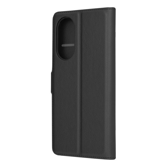 Husa Oppo A58 4G Techsuit Leather Book tip carte, negru