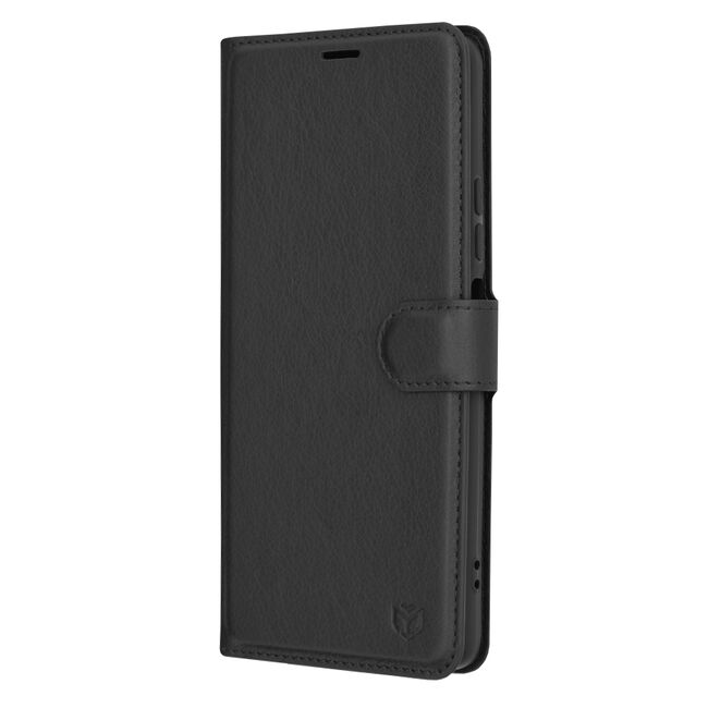 Husa Oppo A58 4G Techsuit Leather Book tip carte, negru