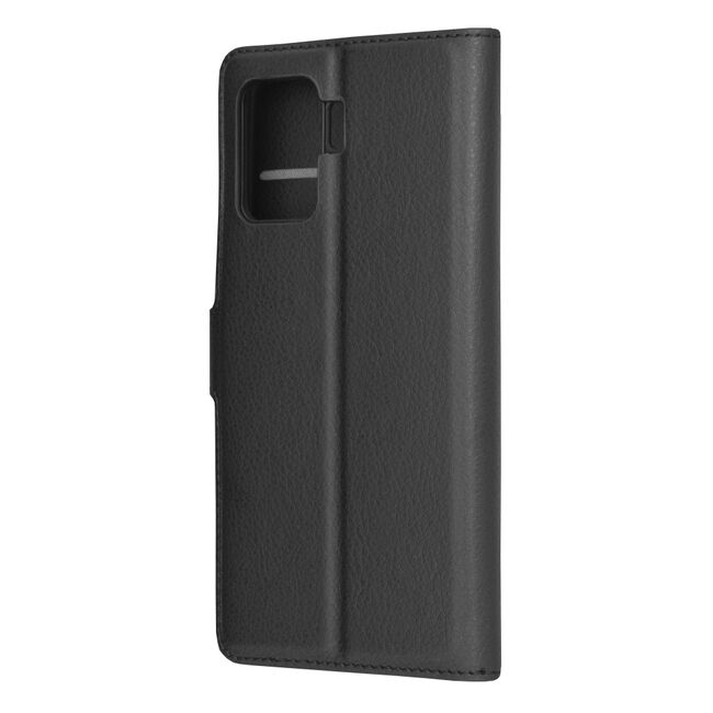 Husa Oppo Reno 5 Lite Techsuit Leather Book tip carte, negru
