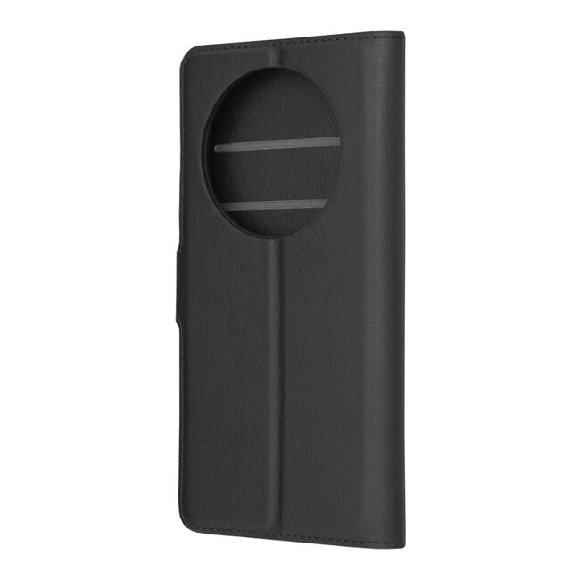 Husa pentru  Realme 12 Pro, Realme 12 Pro+ tip carte cu inchidere magnetica, compartimente pentru carduri si functie stand, negru