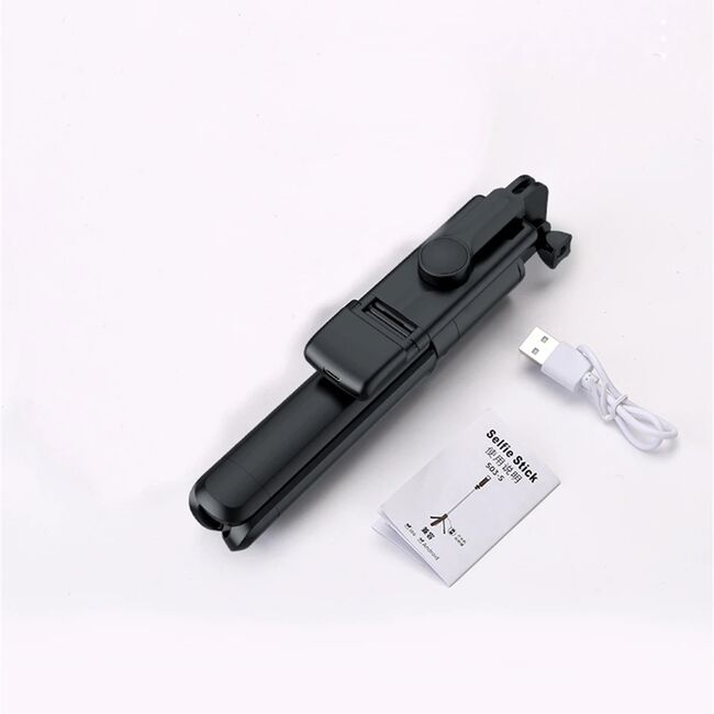 Selfie stick Bluetooth cu telecomanda si LED Techsuit S03-S