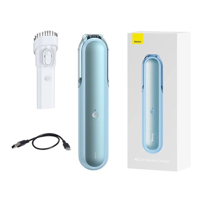 Aspirator auto wireless, filtru HEPA Baseus A1, bleu, VCAQ010003