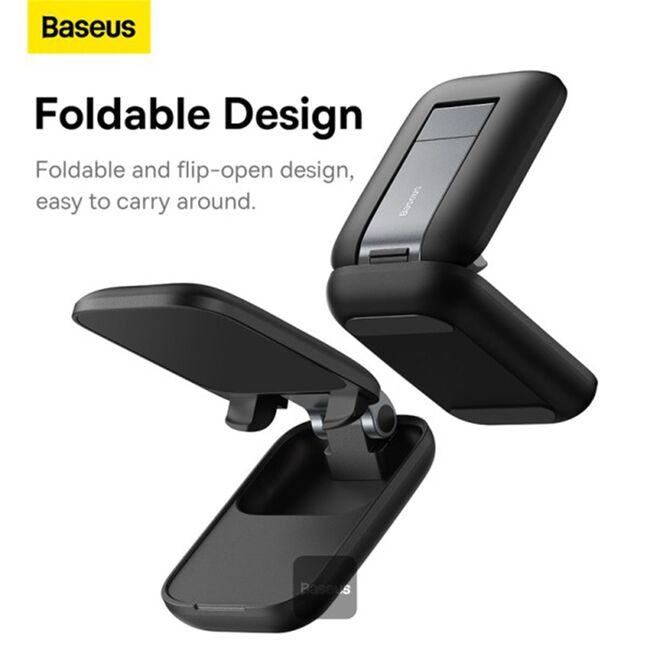 Suport telefon birou Baseus Seashell, negru, B10551500111-00