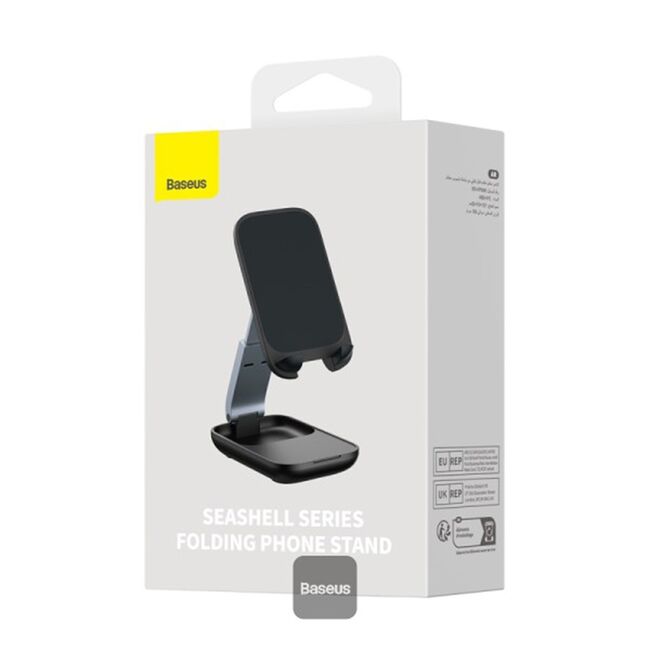 Suport telefon birou Baseus Seashell, negru, B10551500111-00
