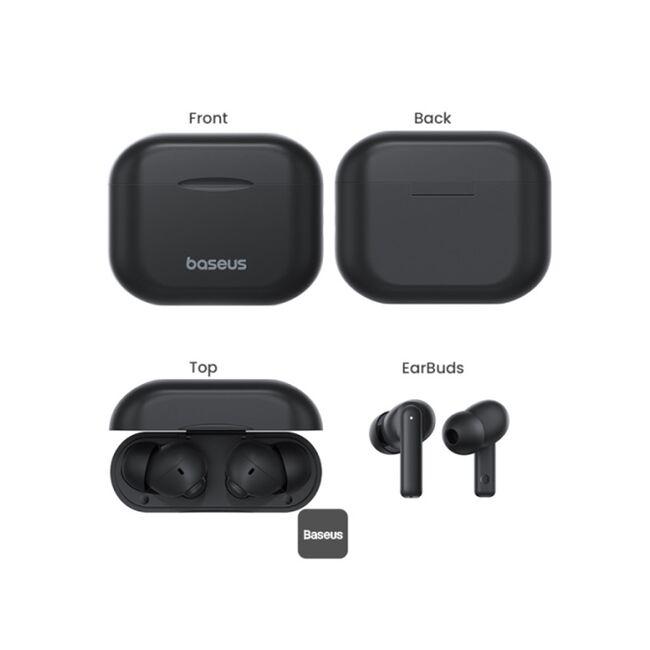 Casti cu bass profund in-ear Bluetooth Baseus Bowie E17, negru