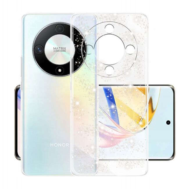 Husa pentru Honor Magic 6 Lite Techsuit - sparkleskin series - clear