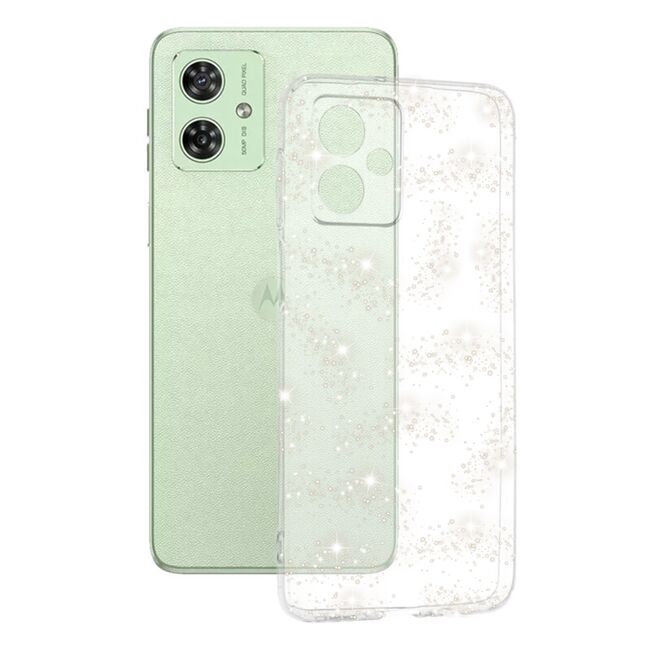 Husa pentru Motorola Moto G54 - sparkleskin series - clear