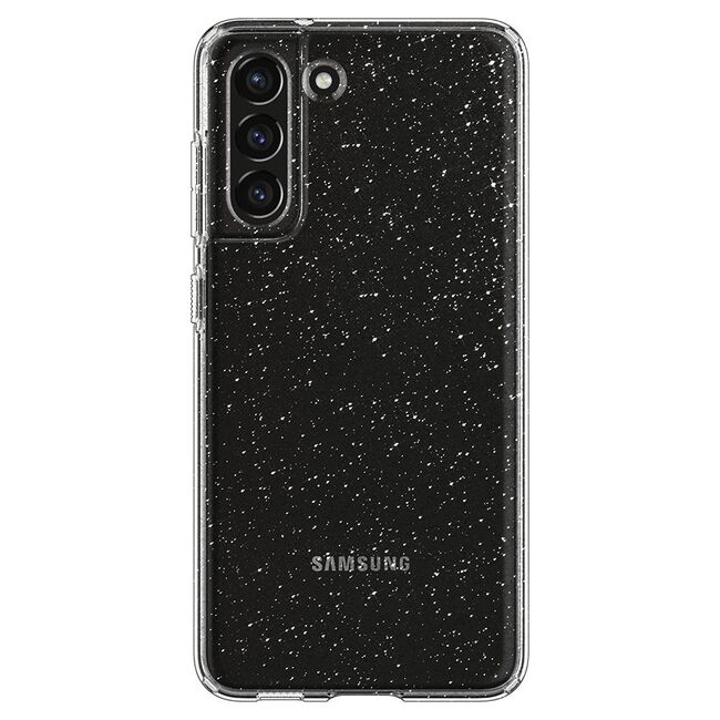 Husa sclipici Samsung Galaxy S21 FE 5G Techsuit SparkleSkin, transparenta