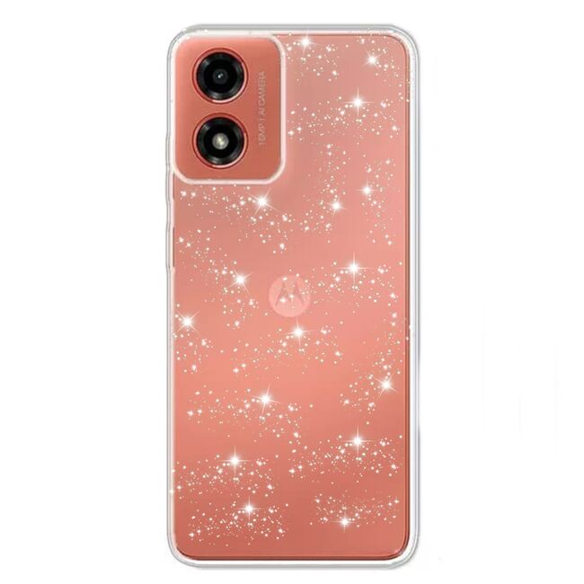 Husa sclipici Motorola Moto G34 Techsuit SparkleSkin, transparenta