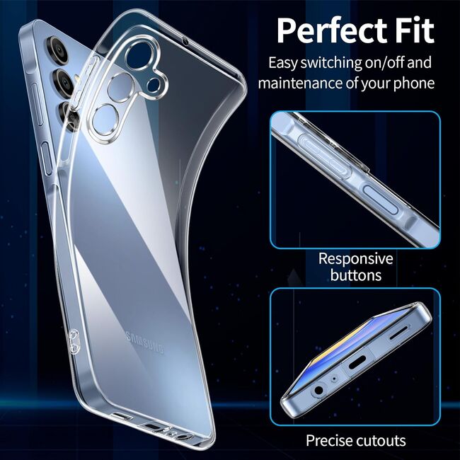 Husa pentru Samsung Galaxy A15 Anti-Shock 1.5mm, transparent