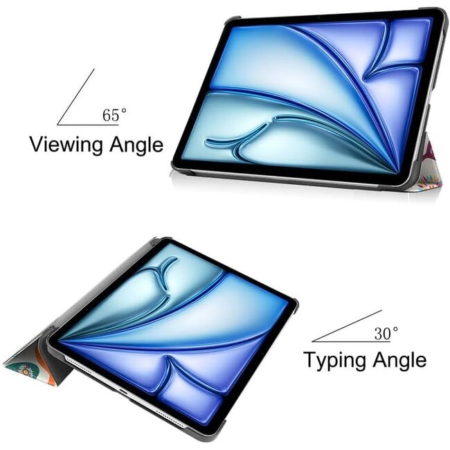 Husa pentru Apple iPad Pro 13 (2024) M4 cu functie wake-up/sleep, tip stand, butterfly