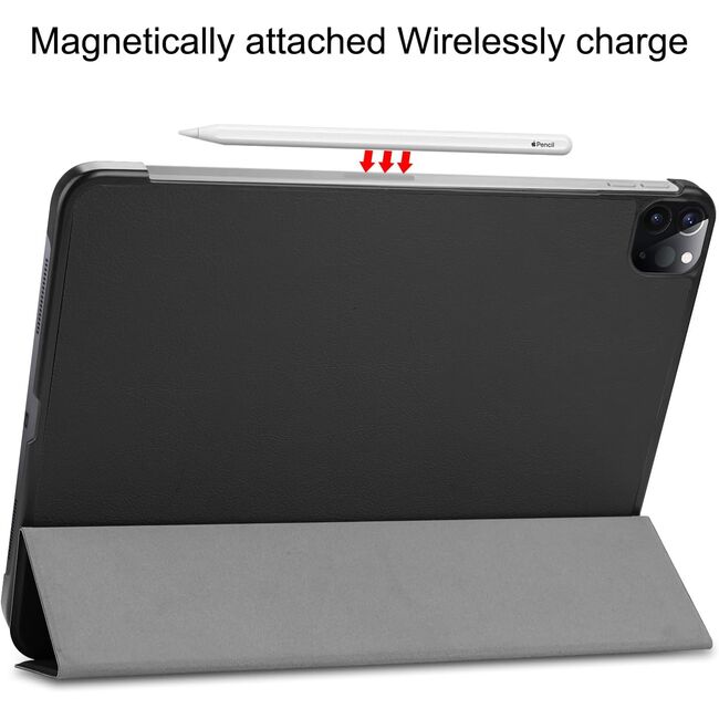 Husa pentru Apple iPad Pro 11 (2024) M4 cu functie wake-up/sleep, tip stand, galaxy