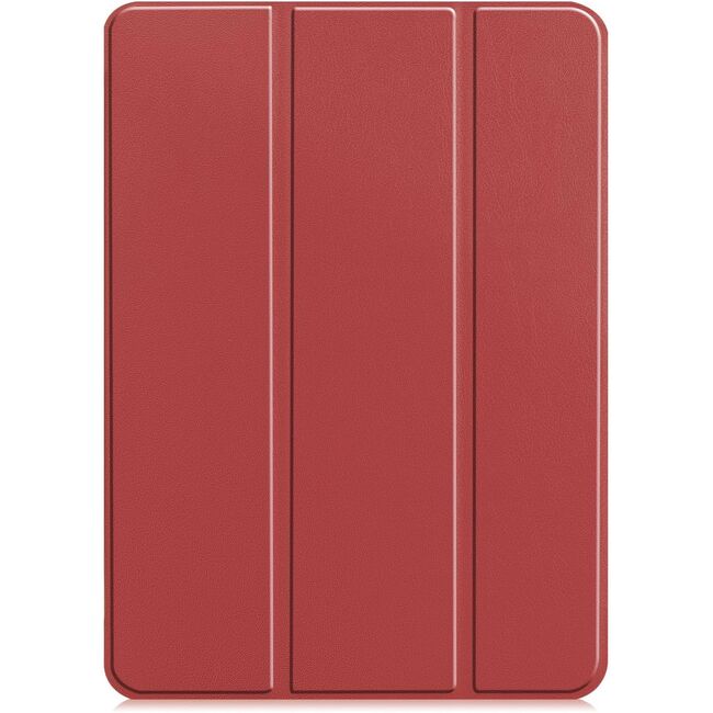 Husa pentru Apple iPad Pro 11 (2024) M4 cu functie wake-up/sleep, tip stand, burgundy