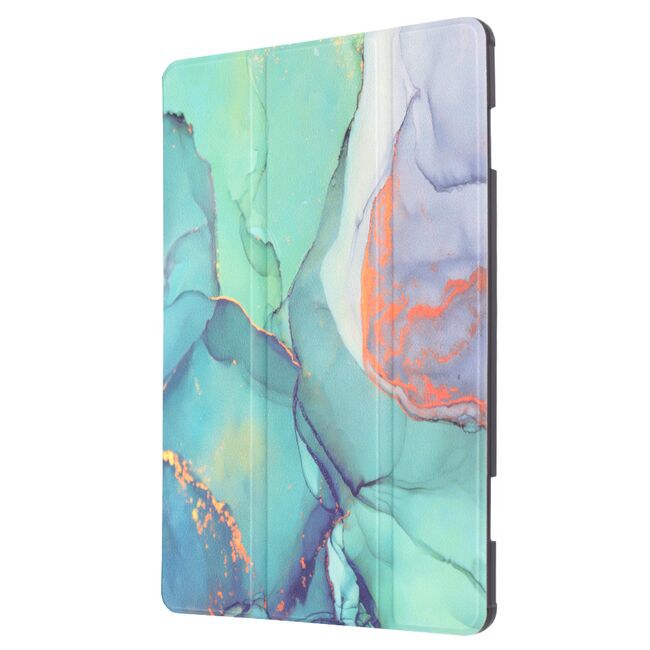 Husa pentru Apple iPad Pro 13 (2024) M4 cu functie wake-up/sleep, tip stand, green time