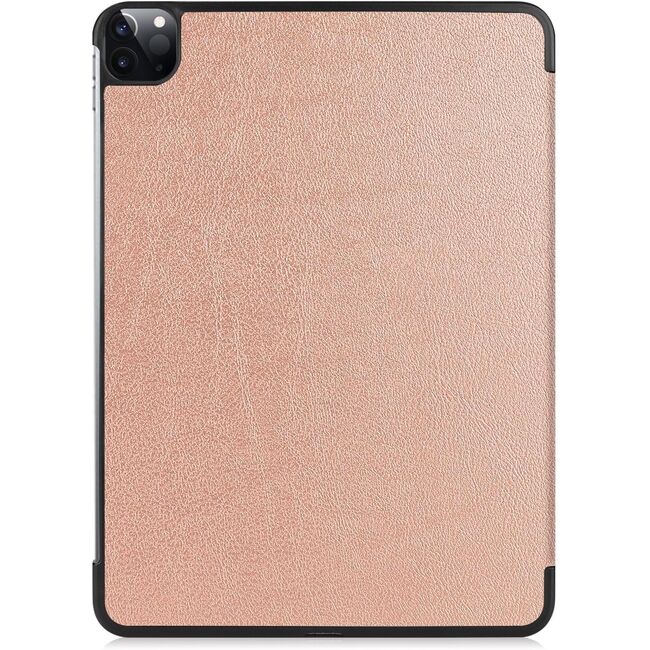 Husa pentru Apple iPad Pro 11 (2024) M4 cu functie wake-up/sleep, tip stand, rose gold