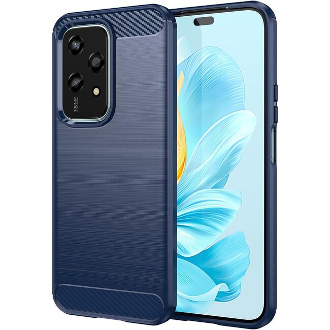 Husa pentru Honor 200 Lite Carbon Liquid Silicone, navy blue