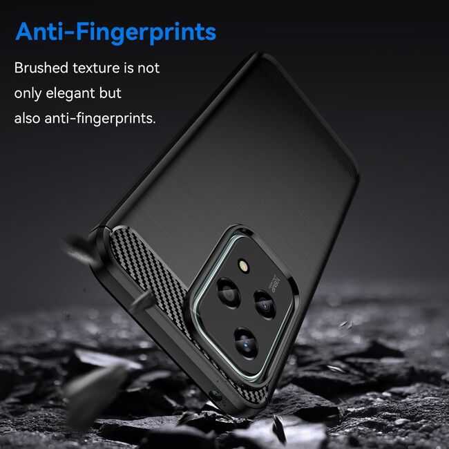 Husa pentru Honor 200 Lite Carbon Liquid Silicone, negru