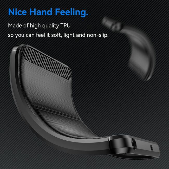 Husa pentru Honor 200 Lite Carbon Liquid Silicone, negru