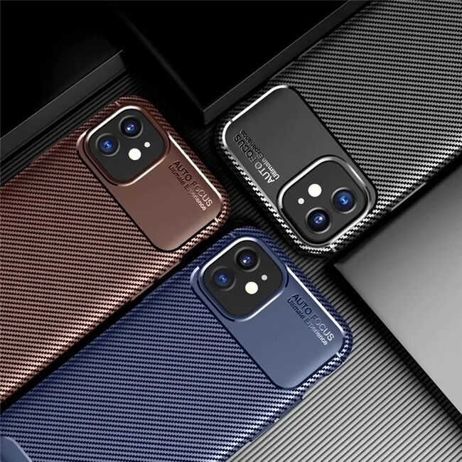 Husa iPhone 11 Techsuit CarbonFiber, negru