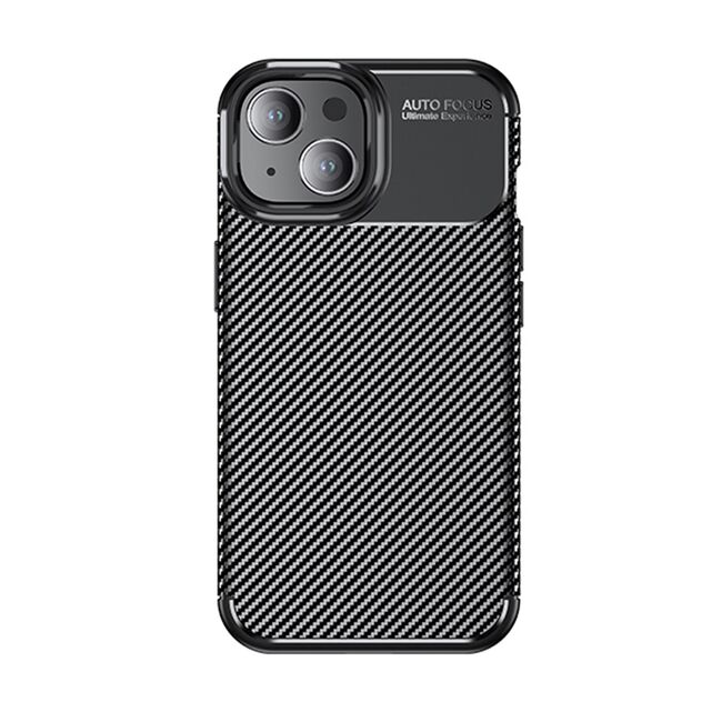 Husa iPhone 15 Techsuit CarbonFiber, negru