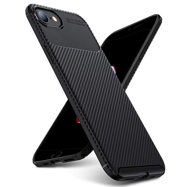 Husa iPhone 7 Plus Techsuit CarbonFiber, negru