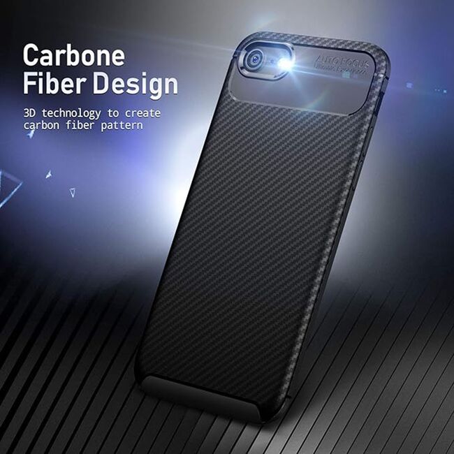 Husa iPhone 7 Plus Techsuit CarbonFiber, negru