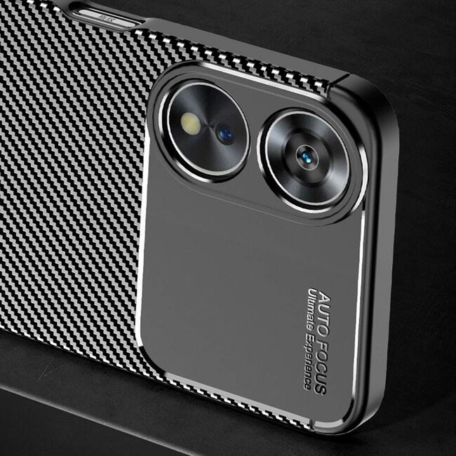 Husa Oppo A58 5G Techsuit CarbonFiber, negru
